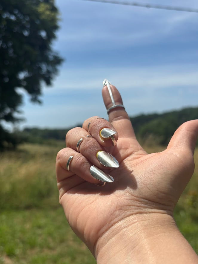 bague d'ongle RUBIS